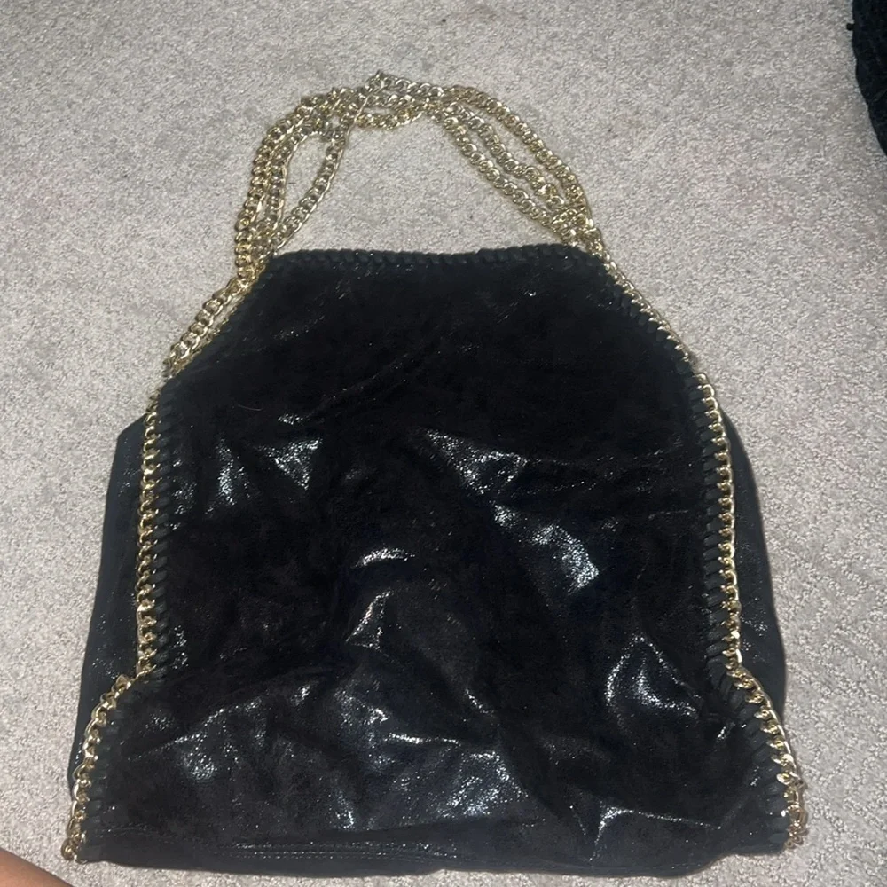 Boutique gold chain shoulder bag - Picture 3 of 6